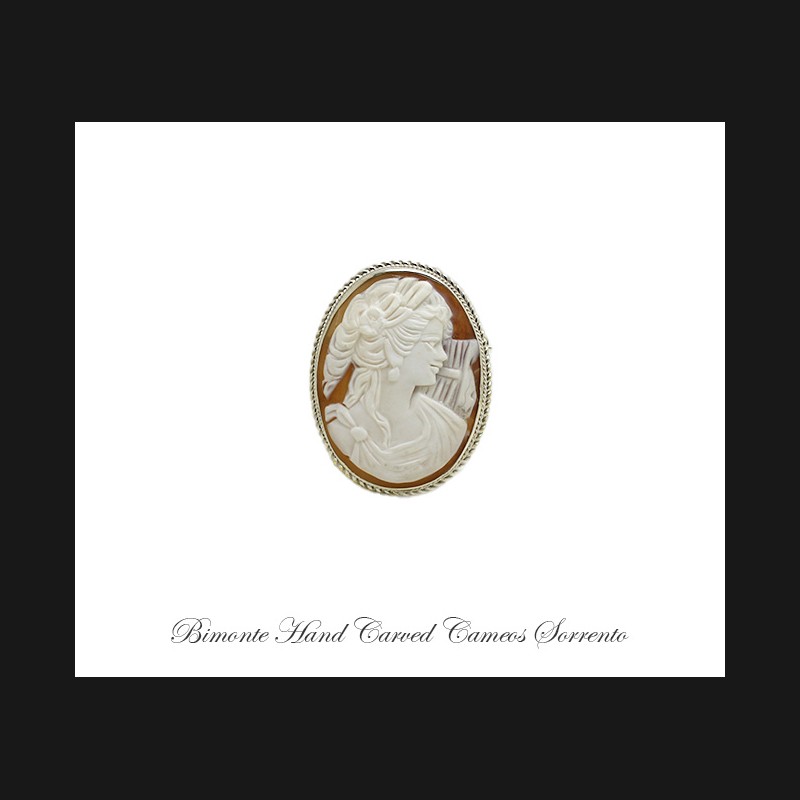 ''Lira'' Cameo Brooch and Pendant