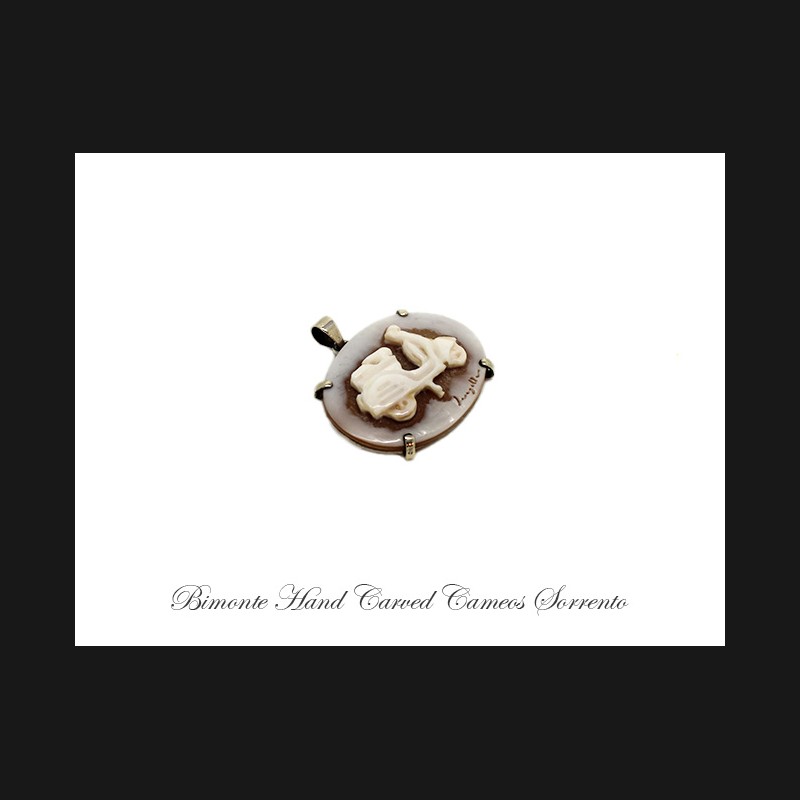 ''La Vespa'' Cameo Necklace