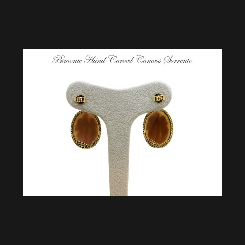 ''Three Graces'' Cameo Earrings