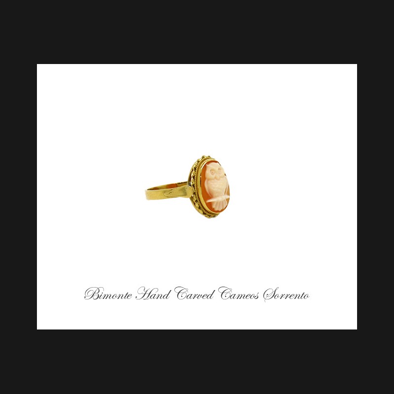 ''Owl'' Cameo Ring
