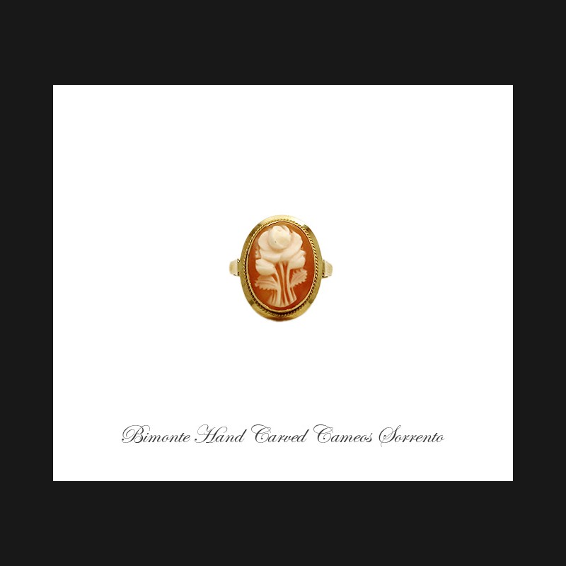 ''Rose'' Cameo Ring