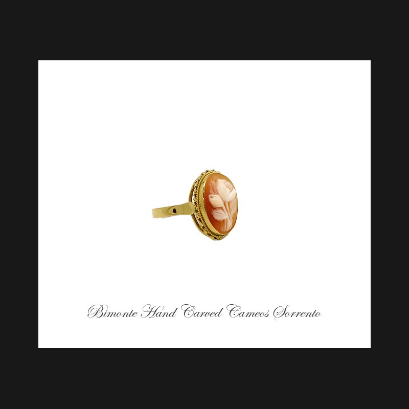 ''Flower'' Cameo Ring