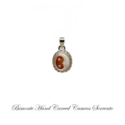 ''Moon & Stars'' Cameo Pendant