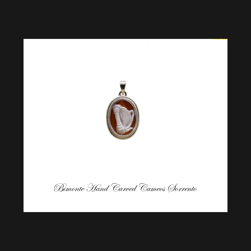 ''Harp'' Cameo Pendant