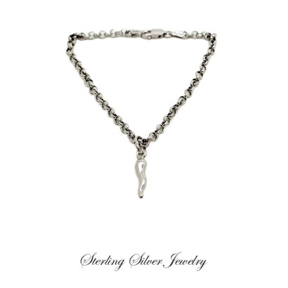 ''Silver Corno'' Bracelet