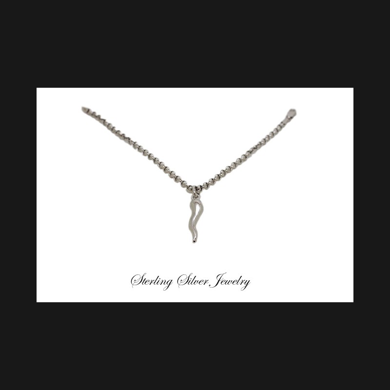 ''Silver Corno'' Bracelet