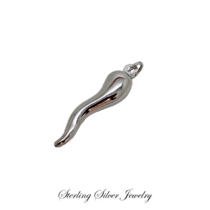 ''Silver Corno'' Pendant