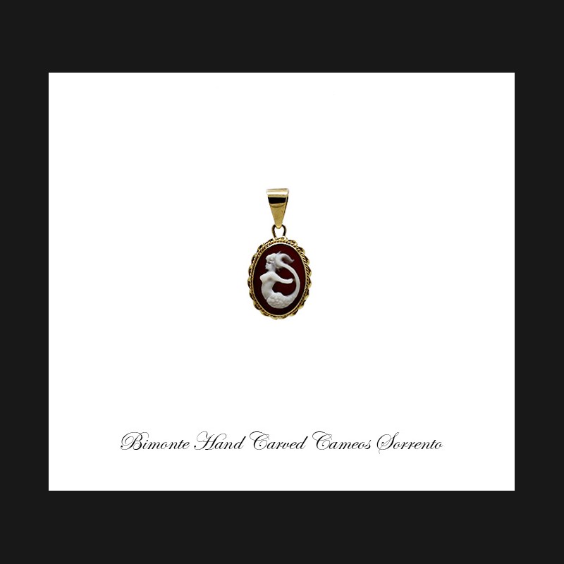 ''Siren of Sorrento'' Cameo Pendant