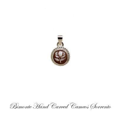 ''Tiny Rose'' Cameo Pendant