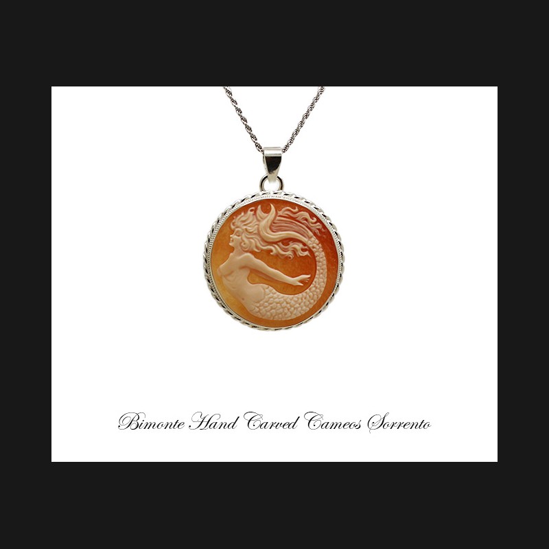 ''Siren of Sorrento'' Cameo Necklace