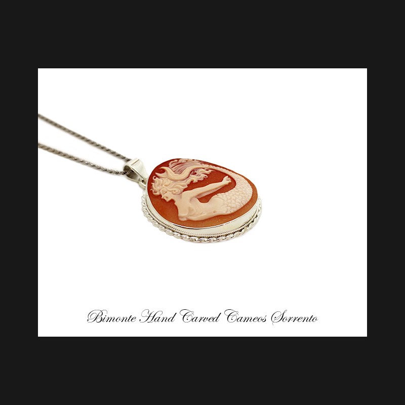 ''Siren of Sorrento'' Cameo Necklace