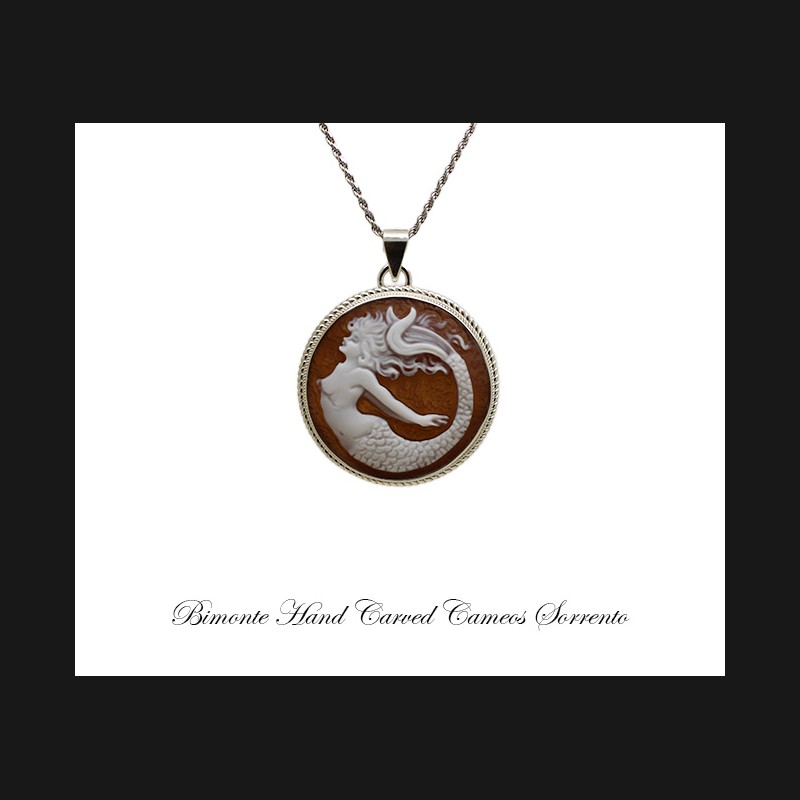 ''Siren of Sorrento'' Cameo Necklace
