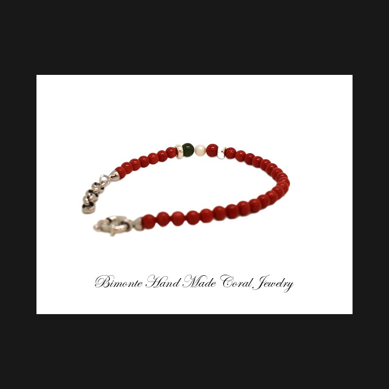 ''Italiano'' Red Italian Coral Bracelet