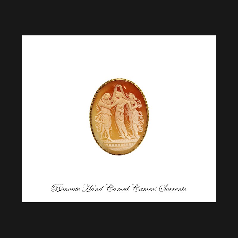 ''Three Graces'' Cameo Brooch and Pendant
