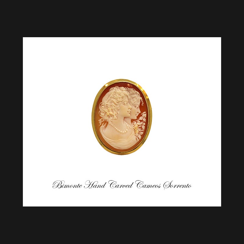 ''Sisters'' Cameo Brooch and Pendant