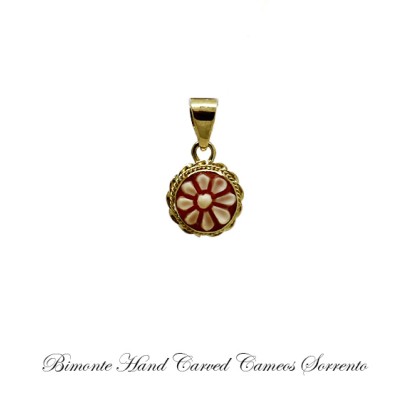 ''Flower of Joy'' Cameo Pendant