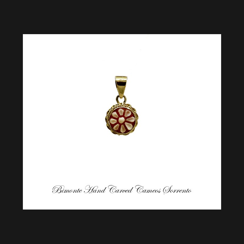 ''Flower of Joy'' Cameo Pendant