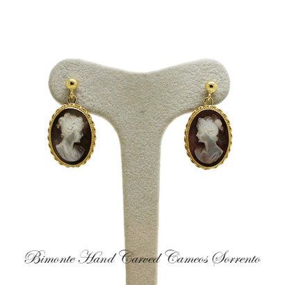 ''Afrodite'' Cameo Earrings