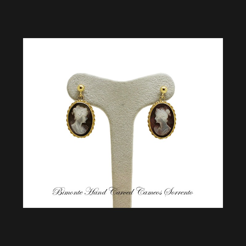 ''Afrodite'' Cameo Earrings