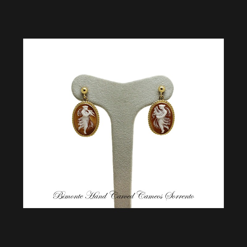 ''Lyra & Euterpe'' Cameo Earrings
