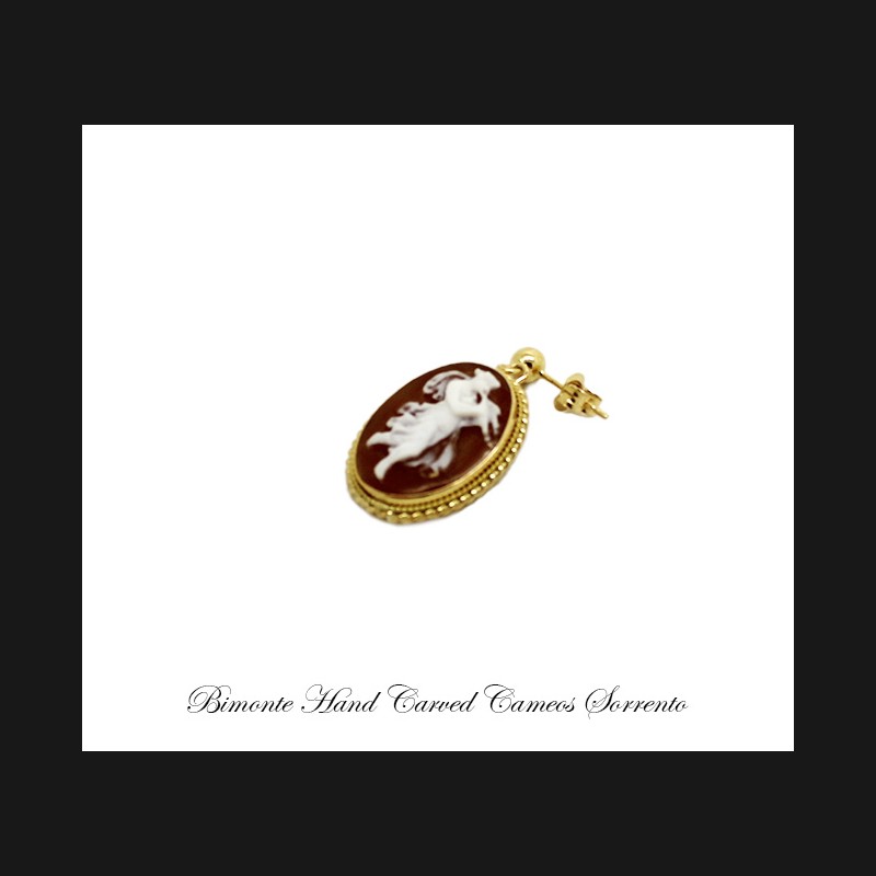 ''Lyra & Euterpe'' Cameo Earrings