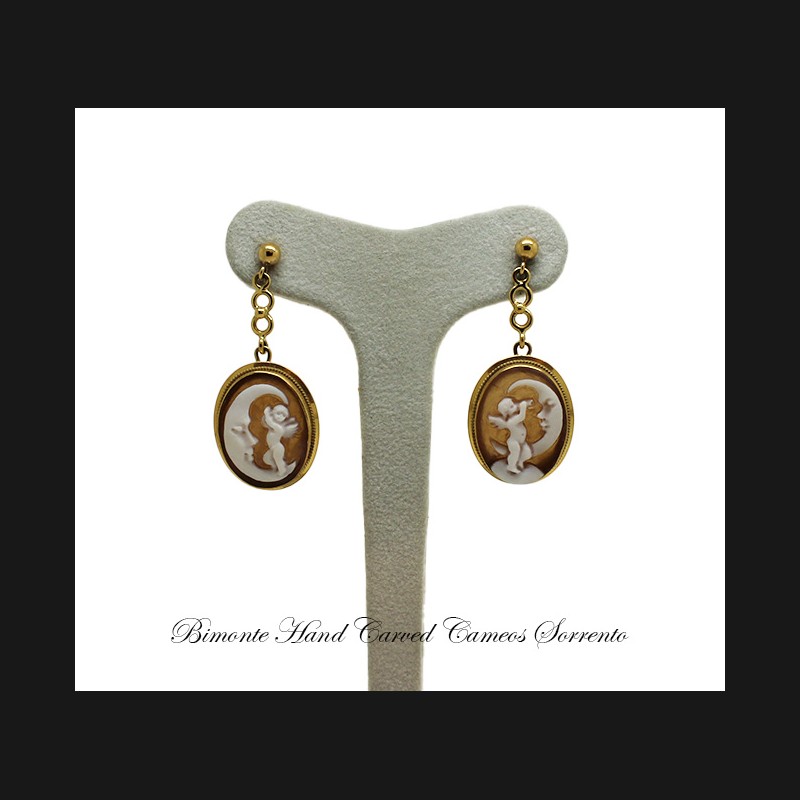 ''Angioletti''  Cameo Earrings