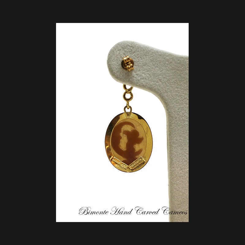 ''Angioletti''  Cameo Earrings