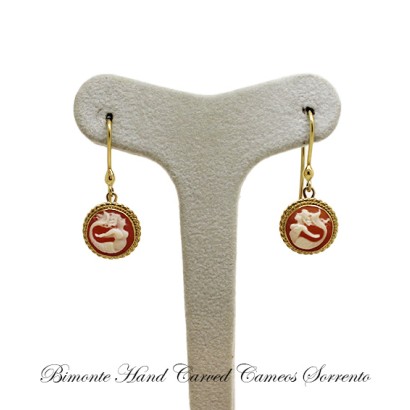 ''Siren of Sorrento'' Cameo Earrings