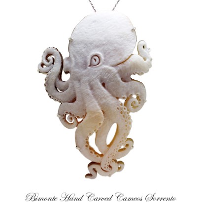 ''Octopus'' Cameo Necklace