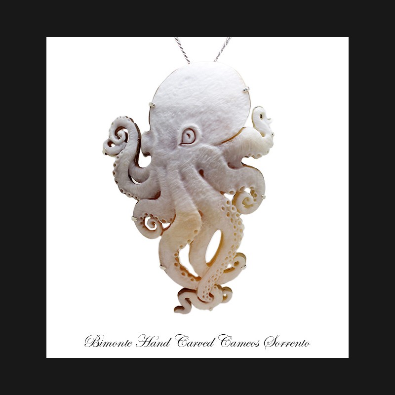''Octopus'' Cameo Necklace