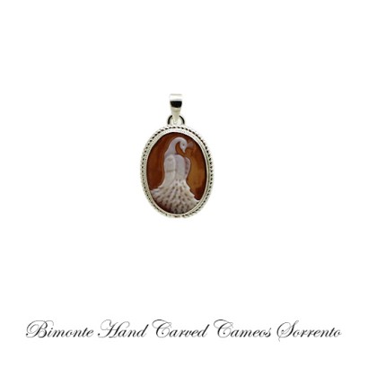 ''Peacock'' Cameo Pendant