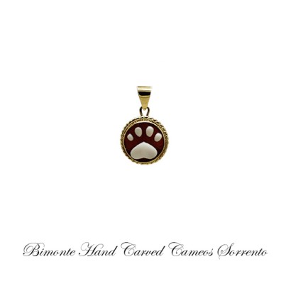 ''Paw'' Cameo Pendant