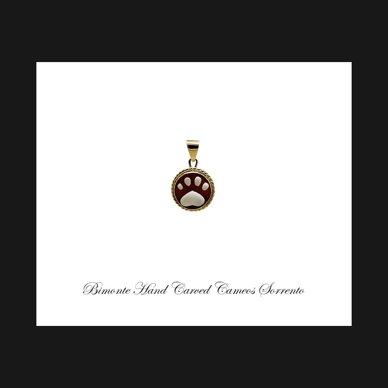 ''Paw'' Cameo Pendant