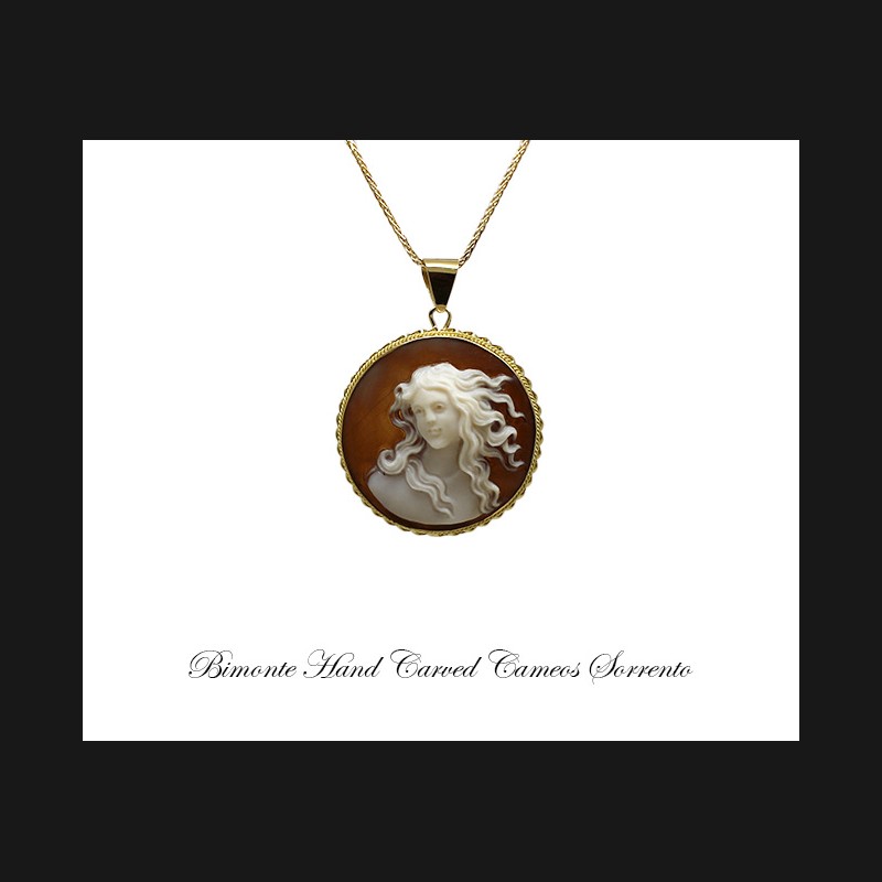 ''Botticelli's Birth of Venus'' Cameo Necklace