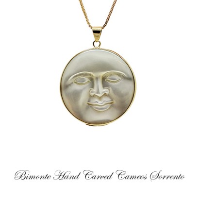 ''Moon & Sun'' Cameo Necklace