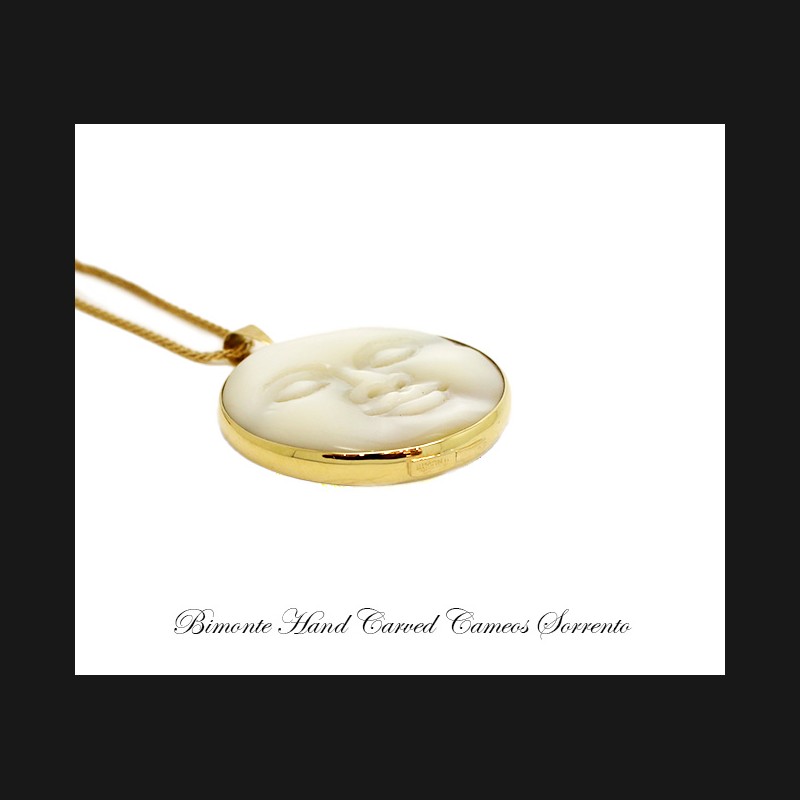 ''Moon & Sun'' Cameo Necklace