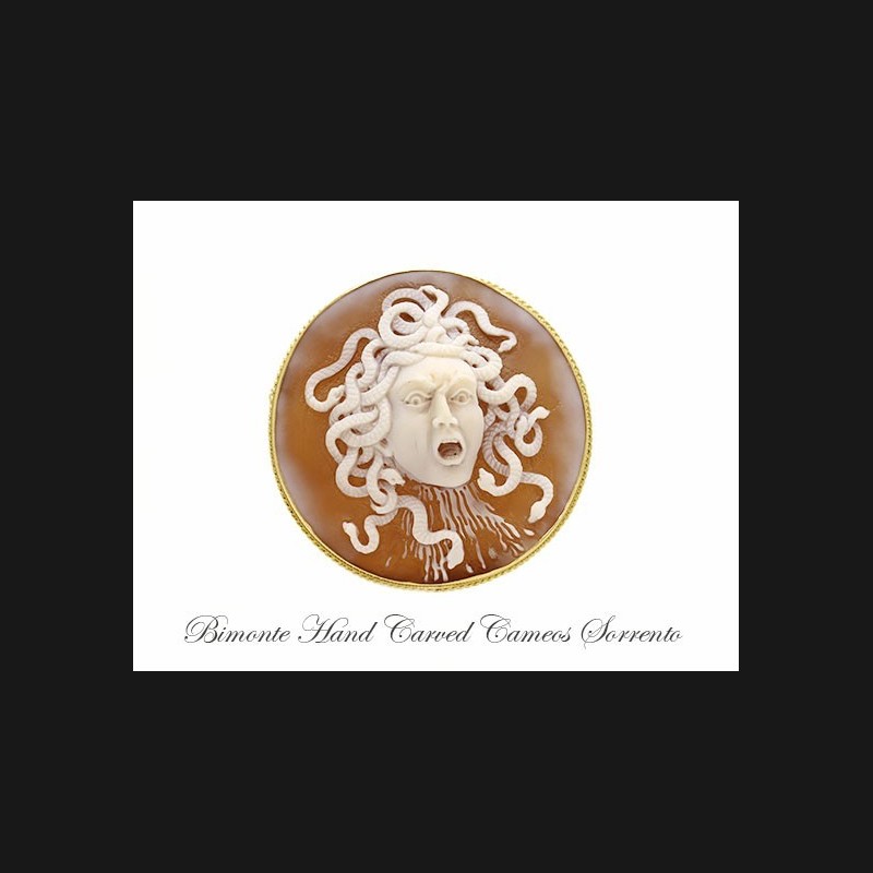 ''Caravaggio's Medusa'' Cameo Brooch and Pendant