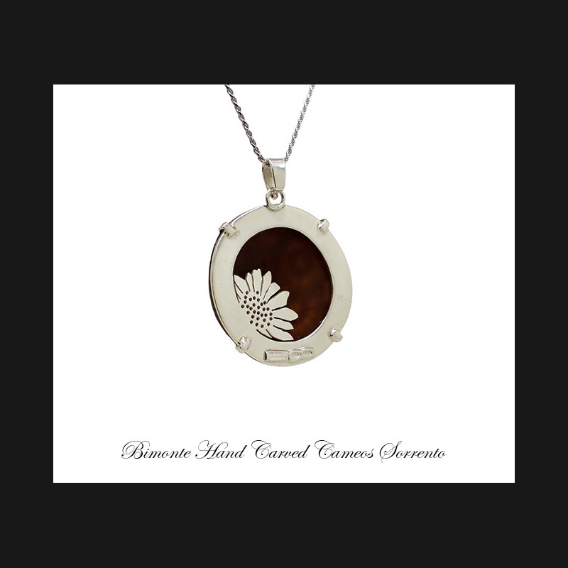 ''Sunflowers'' Cameo Necklace
