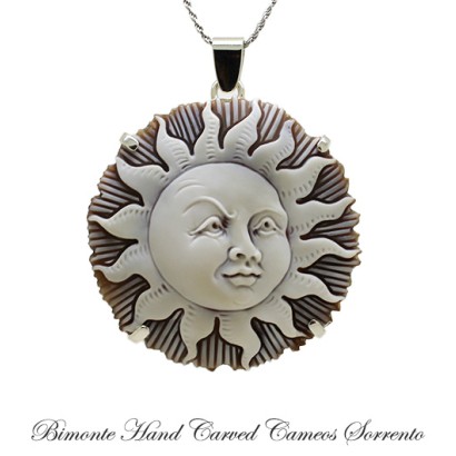 ''Sun'' Cameo Necklace