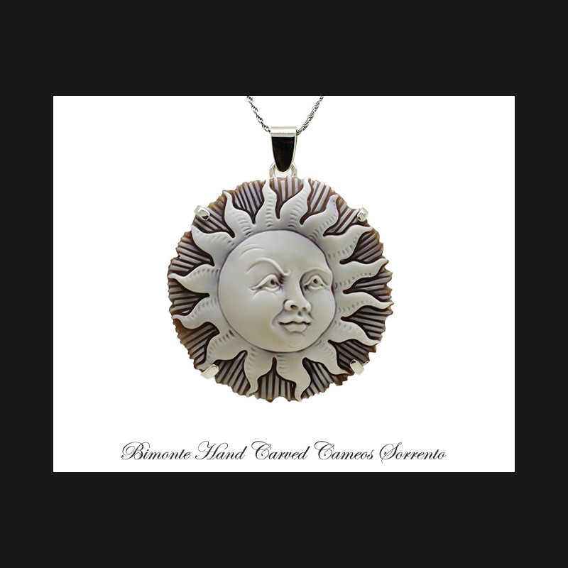 ''Sun'' Cameo Necklace