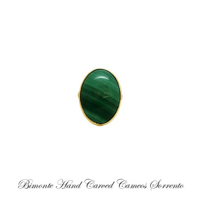 ''Saturno'' Malakite Stone Ring