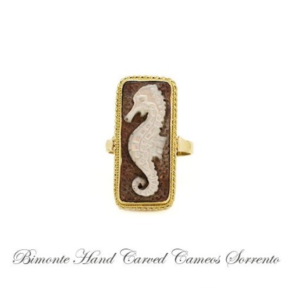 ''Seahorse'' Cameo Ring