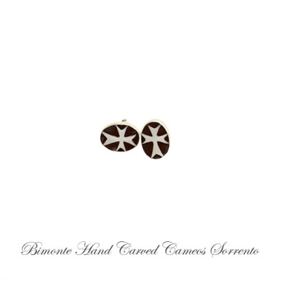 ''Cross'' Cameo Cufflinks