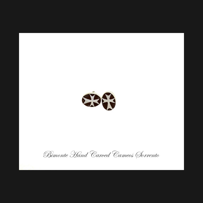 ''Cross'' Cameo Cufflinks