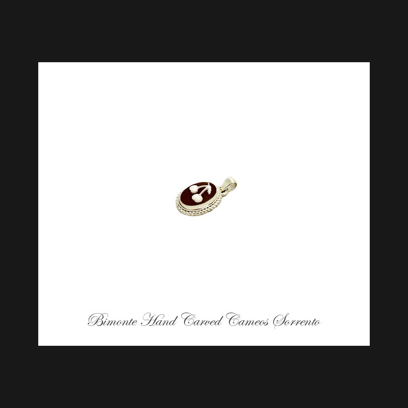 ''Cherries'' Cameo Pendant