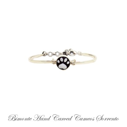 ''Paw'' Cameo Cuff Bracelet