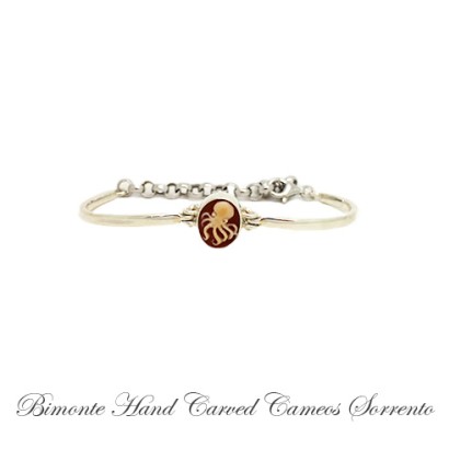 ''Octopus'' Cameo Cuff Bracelet