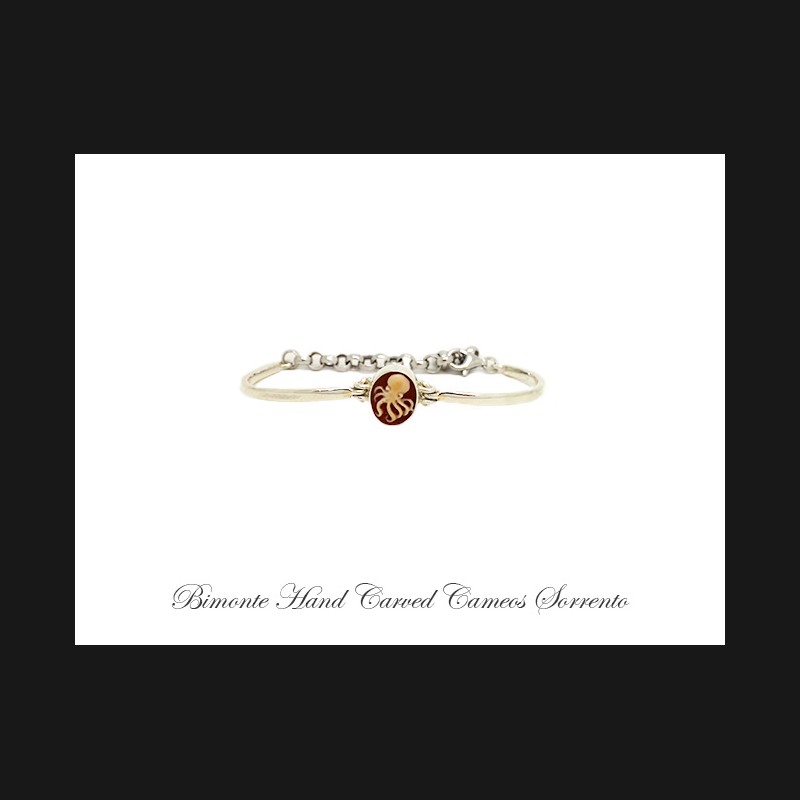 ''Octopus'' Cameo Cuff Bracelet