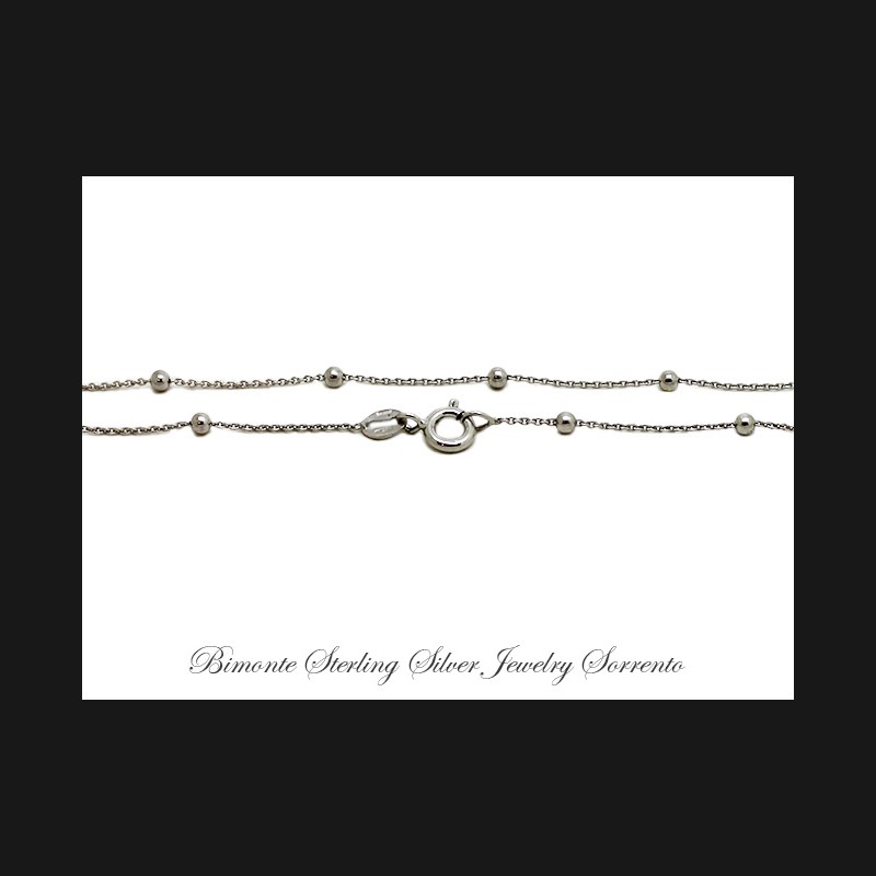 ''Palline'' Sterling Silver Chain