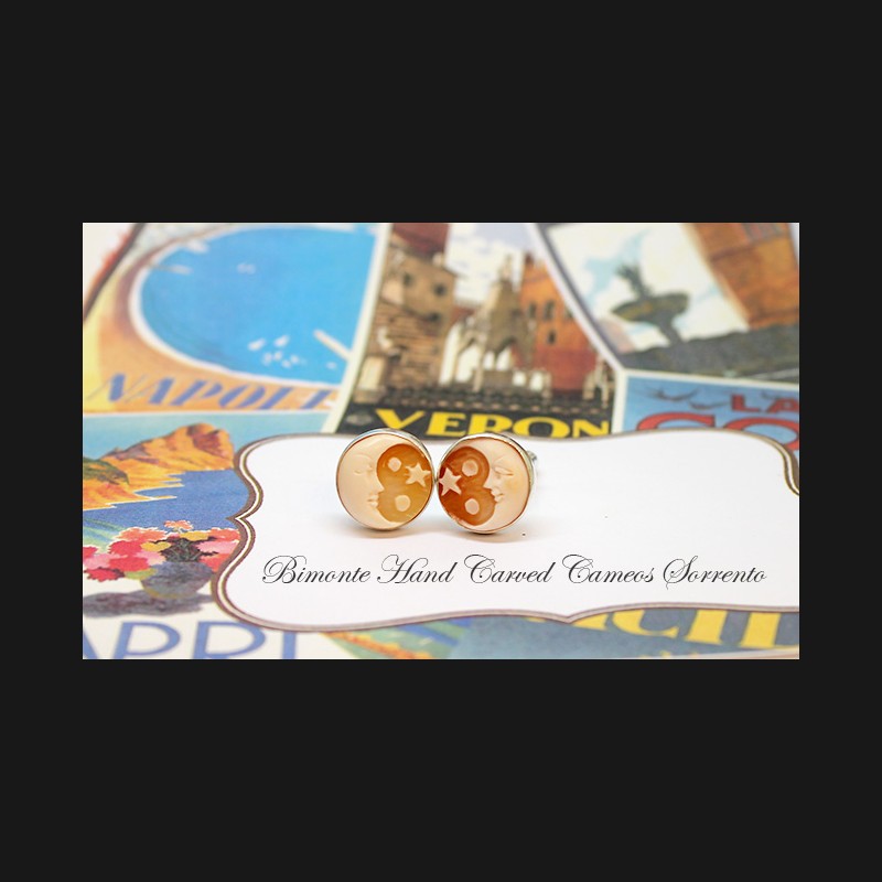 ''Moon & Stars'' Cameo Cufflinks